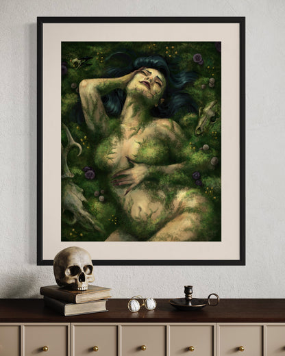 Consumed By Moss Art Print