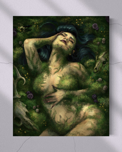 Consumed By Moss Art Print