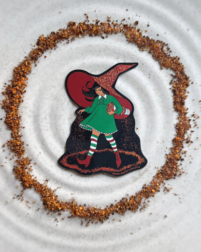 Spicy Bruja Glitter Sticker