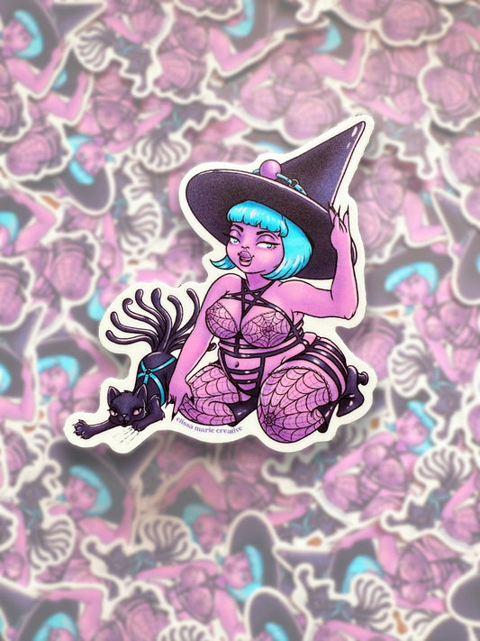 Bondage Witch Sticker