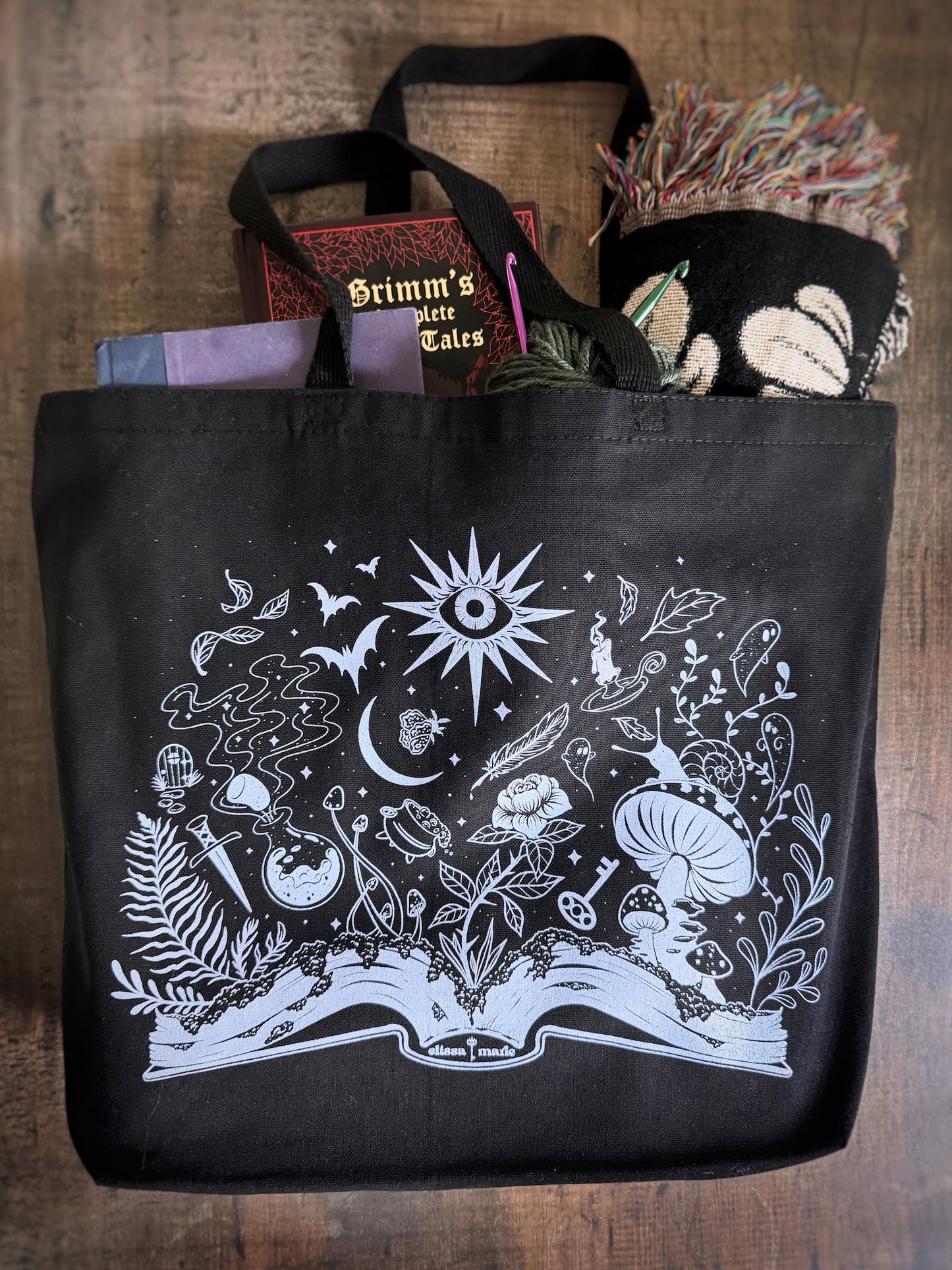 Books Are Magic Large Tote Bag