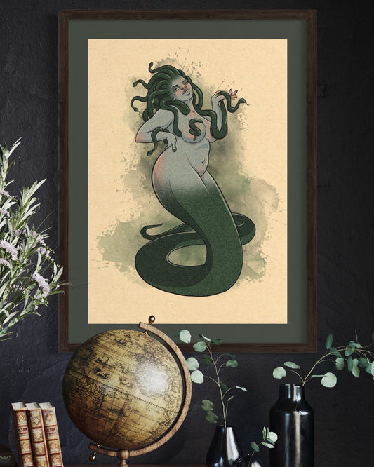 Gorgon Pinup Art Print