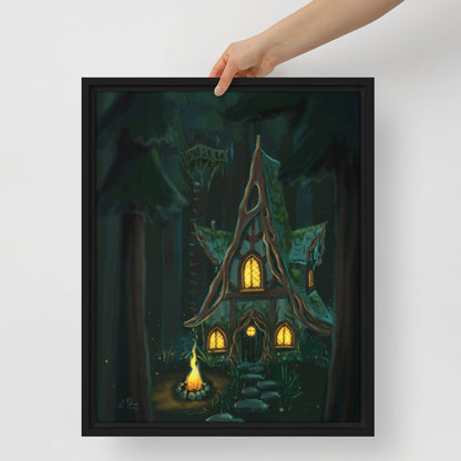 The Cabin Framed Canvas Print