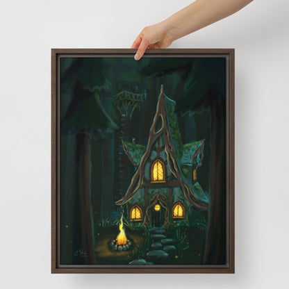 The Cabin Framed Canvas Print