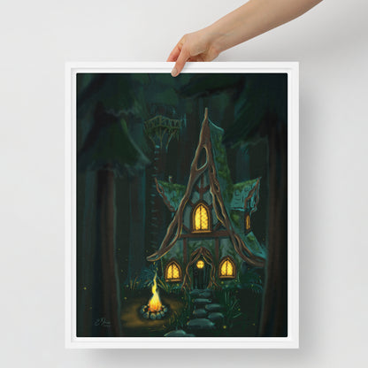 The Cabin Framed Canvas Print