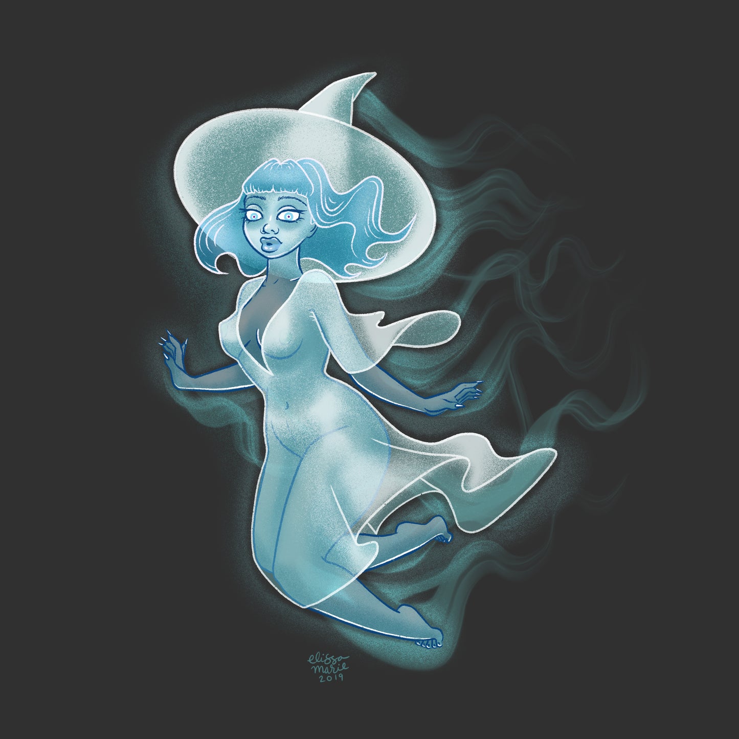 Ghost Witch Art Print