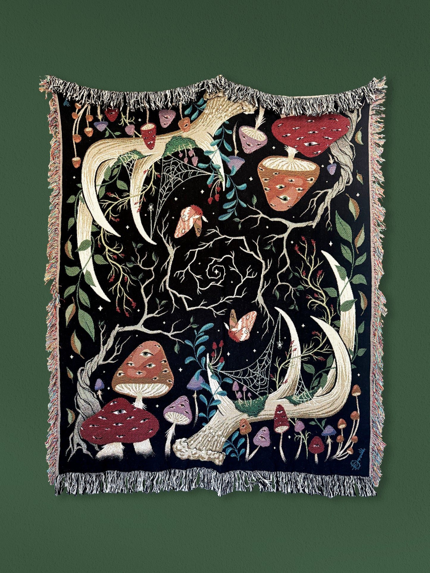 Enchanted Forest Woven Throw Blanket