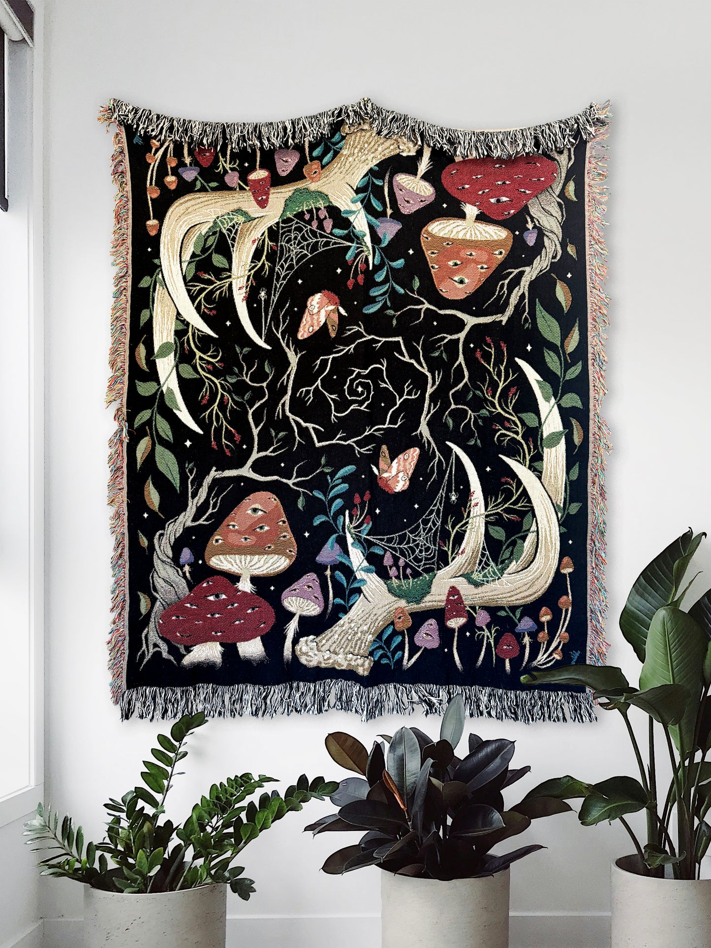 Enchanted Forest Woven Throw Blanket