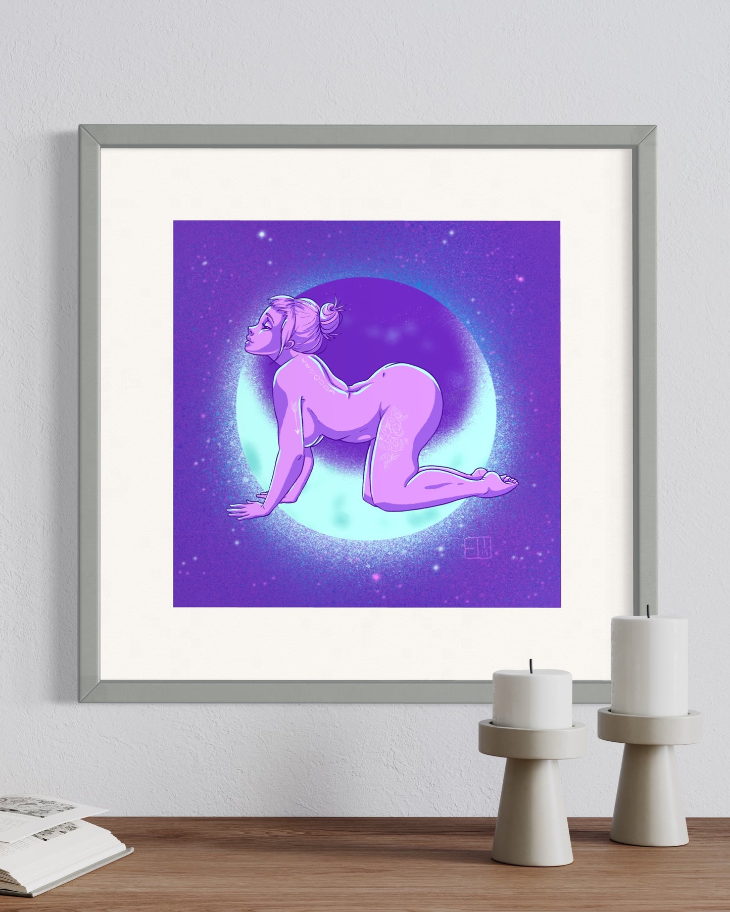 Moon Ladies: Curvy Art Print