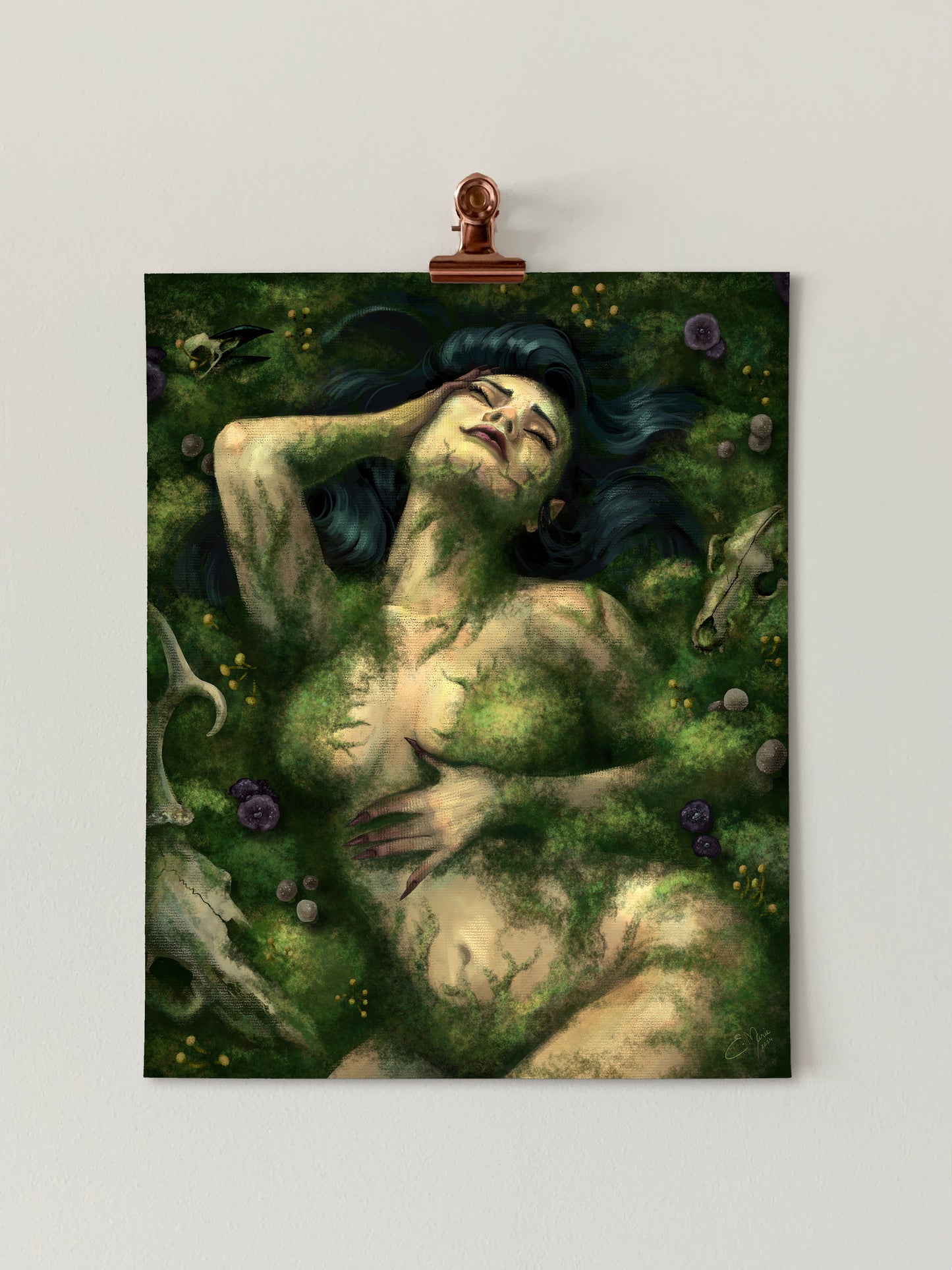 Consumed By Moss Art Print