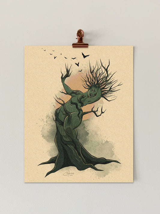 Dryad Pinup Art Print