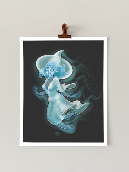 Ghost Witch Art Print