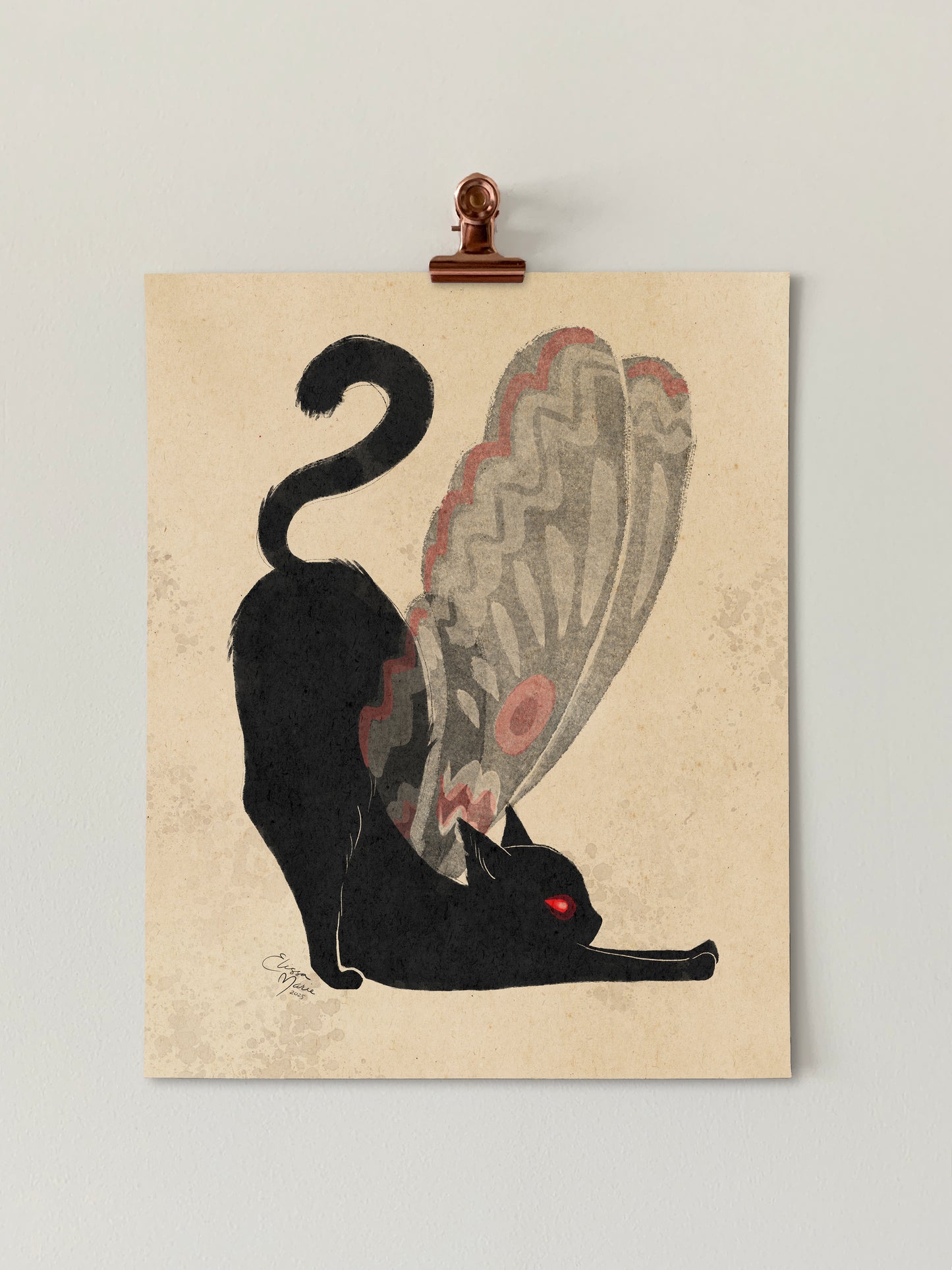 Meowthman Art Print: Big Stretch