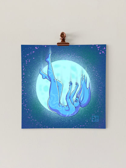 Moon Ladies: Mood Art Print